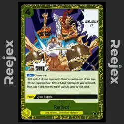 Reject - OP06-116 - Foil Rare - Wings of the Captain - One Piece - NM/M - Image 1