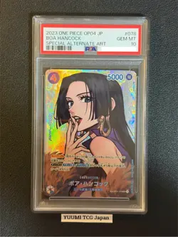 PSA10 Boa Hancock SP OP01-078 SR One Piece Card Kingdoms of Intrigue Japanese - Image 1