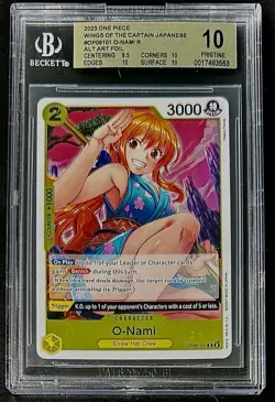 BGS 10 One Piece OP06-101 R O-Nami - English - Wings of the Captain - Graded - Image 1
