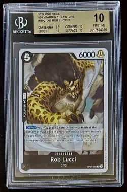 BGS 10 One Piece OP07-093 R Rob Lucci - English - 500 Years in the Future - Image 1