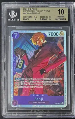 BGS 10 One Piece OP09-065 SR Sanji - English - Emperors in the New World- Graded - Image 1