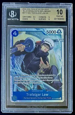 BGS 10 One Piece ST17-002 SR Trafalgar Law - English- Blue Donquixote Doflamingo - Image 1