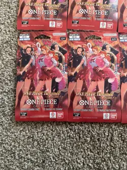 One Piece Card Game EB-03 Heroines Sleeved Booster Pack Lot of 10 Sealed - Image 2