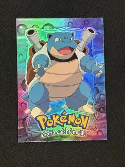 Blastoise #09 Holo Blue Logo E9 of 12 1999 Pokemon Topps Card - Image 1