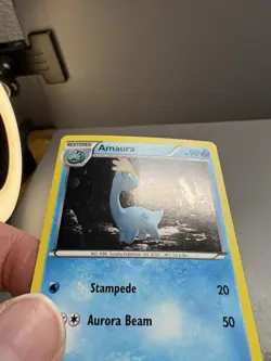 Amaura 25/111 Cosmos Holo Uncommon Pokemon Furious Fists NM. Beautiful Card 🔥 - Image 2