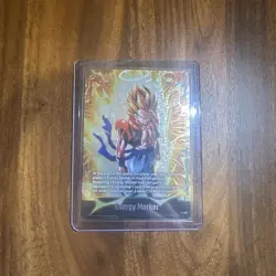 Bandai Dragon Ball Super Card Game Energy Marker Foil Card E-129 SS Gogeta - Image 1