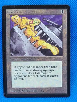 Black Vise - Limited Edition Beta - Magic the Gathering MTG *CCGHouse* A - Image 2