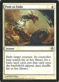 1x Path to Exile Light Play, English Duel Decks: Venser vs Koth MTG Magic - Image 1