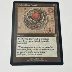 Quicksilver Amulet (Schematic) The Brothers' War: Retro Frame Artifacts Regular - Image 1