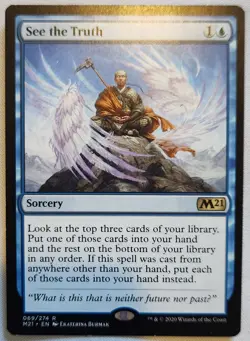 MTG Magic [x1] See the Truth [x1] M21 Core Set: 2021 M/NM - Image 1