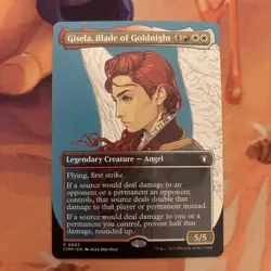 GISELA, BLADE OF GOLDNIGHT Magic the Gathering MTG Commander Masters Borderless - Image 1
