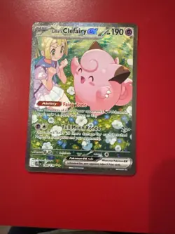 Pokemon TCG Lillie's Clefairy EX Journey Together Sir Card 184/159 NM Condition - Image 1