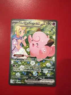 Pokemon TCG Lillie's Clefairy EX Journey Together Sir Card 184/159 NM Condition - Image 3