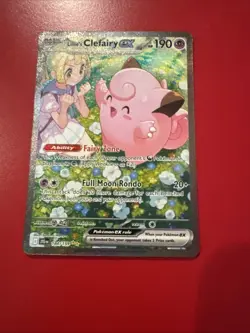 Pokemon TCG Lillie's Clefairy EX Journey Together Sir Card 184/159 NM Condition - Image 4