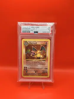 Pokemon TCG 1999 Charizard Holo Rare Shadowless Base Set PSA 5 #4/102 English - Image 2
