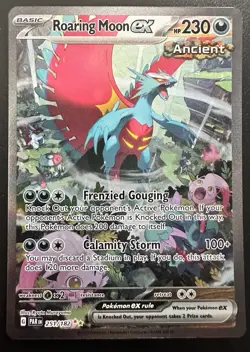 Pokemon TCG: Roaring Moon ex 251/182 Paradox Rift Special Illustration Rare - Image 1