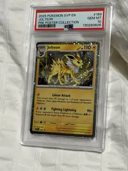 2025 POKEMON SVP EN SV BLACK STAR PROMO 169 JOLTEON PSA 10🩸🌀🩸🌀🩸🌀🩸🌀🩸 - Image 4