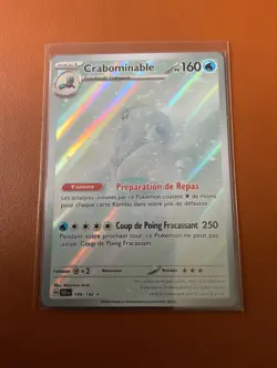 Pokemon - Carte CRABOMINABLE 149/142 AR neuve scellee FR Stamp flocon neige - Image 1