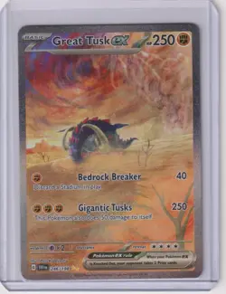 Great Tusk ex 246/198 Special Illustration Rare Scarlet & Violet Pokemon NM/M - Image 1