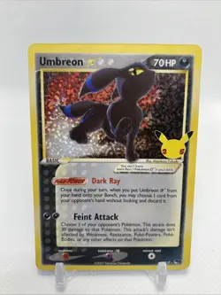 Pokemon TCG Umbreon Gold Star 17/17 Celebrations Classic Collection - Image 1