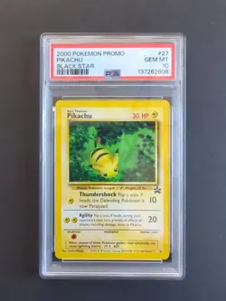 2000 Pokemon Promo Pikachu Black Star 27 PSA GEM MT 10 - Image 1
