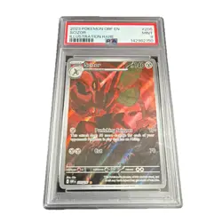 Scizor 205/197 Illustration Rare Pokemon Obf En-Obsidian Flames 2023 PSA 9 NM-MT - Image 1
