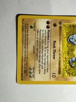 Pokemon TCG Onix Base Set 56/102 Regular 1st Edition Common - Image 3