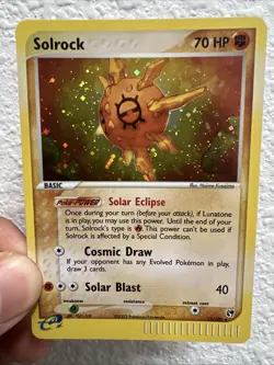 Pokemon Solrock Holo 2003 EX Sandstorm 13/100 - Image 2
