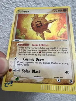 Pokemon Solrock Holo 2003 EX Sandstorm 13/100 - Image 3