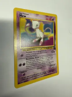 Mew 8 - Vintage WOTC Black Star Promo 2000 Non Holo Pokemon TCG MP - Image 3