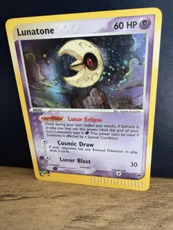 Pokemon TCG Lunatone Sandstorm 8/100 2003 Holo Rare #8 LP - Image 2
