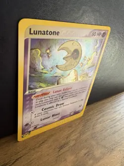 Pokemon TCG Lunatone Sandstorm 8/100 2003 Holo Rare #8 LP - Image 3