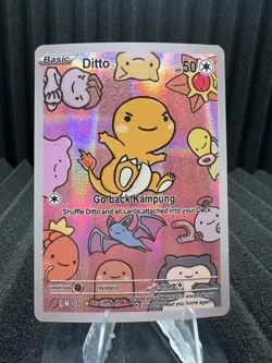 Ditto (Charmander) #2 - Holo Foil - After Skool Hobby Series 2 Fan Art- Pokemon - Image 1