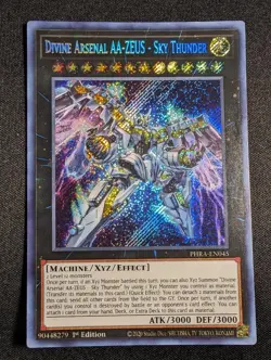 Yu-Gi-Oh! Divine Arsenal AA-ZEUS - Sky Thunder PHRA-EN045 1st Secret Rare NM - Image 1