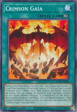 Structure Deck: The Crimson King #SDCK-EN026 Crimson Gaia - Image 1