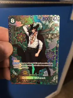 NM Dracule Mihawk SP OP-14 The Azure Sea’s OP12-30 One Piece TCG ENGLISH SR Rare - Image 1