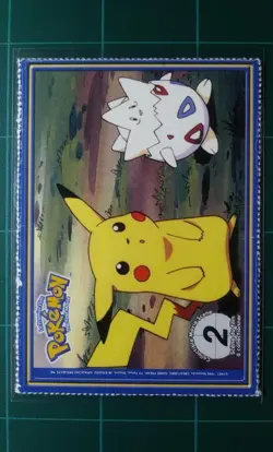 Pokemon Card Vintage Burger King Promo #25 Pikachu Perforated Card 1999 HP - Image 2