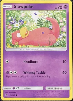Slowpoke 48/145 Sm-Guardians Rising Regular - Pokemon Card - Image 1