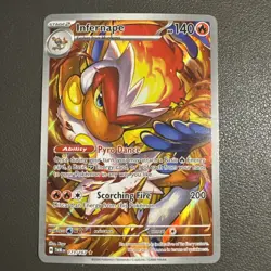 Pokemon TCG Infernape Card Twilight Masquerade Illustration, Rare, 173/167 - Image 1