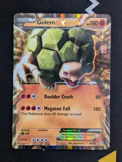 Golem EX 46/83 - Generations - Ultra Rare Holo Pokemon Card LP - Image 1
