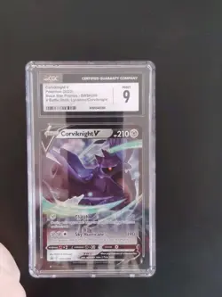 Pokemon TCG Corviknight V SWSH Promo Black Star SWSH200 CGC 9 Graded Card - Image 1