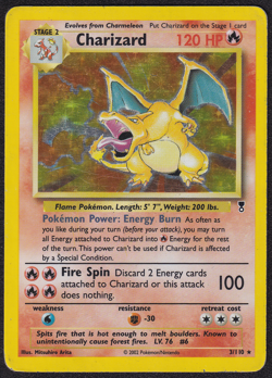 Charizard Legendary Collection Holo 3/110 2002 MP Rare Pokemon Card Arita - Image 1