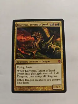 1x Karrthus, Tyrant of Jund Heavy Play MTG Magic - Kid Icarus - - Image 1