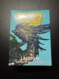 Matte Dual Lagoon 100 ct Dragon Shield Sleeves Standard Size - Image 1