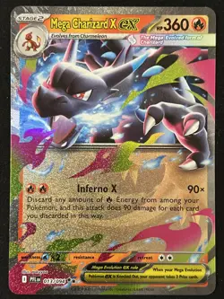 Pokemon TCG Mega Charizard X ex 013/094 Double Rare - Phantasmal Flames - Fresh - Image 1