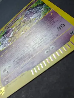 Pokemon TCG Alakazam 001/165 Expedition Base Set Holo SWIRL LP raw ungraded - Image 5
