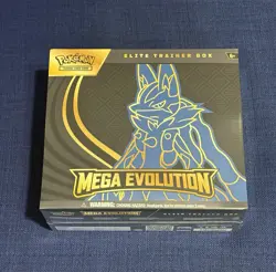 Pokemon TCG Mega Evolution Elite Trainer Box Lucario (Factory Sealed) - Image 1