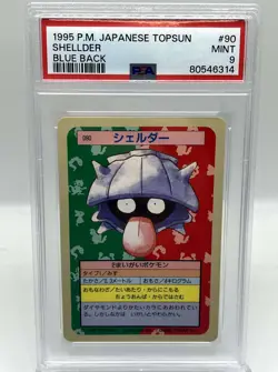 Shellder #90 Topsun Blue Back 1st Ed 1995 Japanese Pokemon TCG Card PSA 9 MINT - Image 1