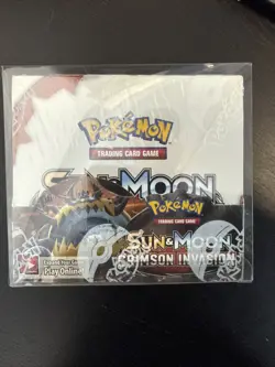 Pokemon Sun and Moon Crimson Invasion Booster Box Sealed ***box damage*** 820650812491 - Image 1