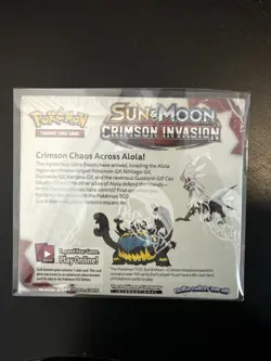 Pokemon Sun and Moon Crimson Invasion Booster Box Sealed ***box damage*** 820650812491 - Image 3